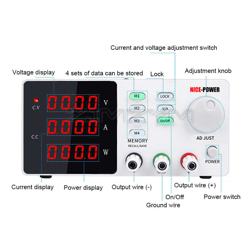 Lab Programmable Find Regulate - огляд і ціна High Precision Adjustable Lab Power Supply 120V 3A
