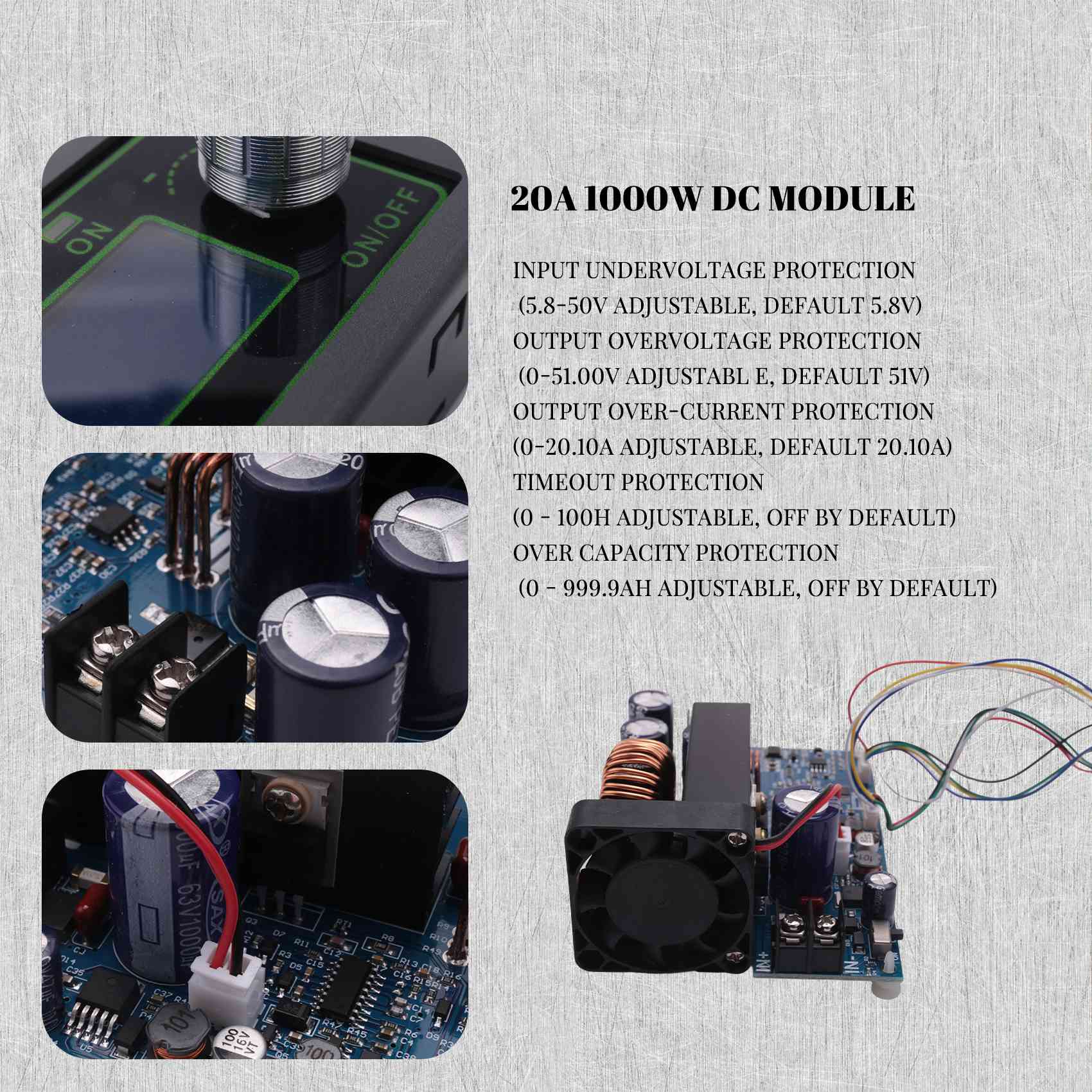 [NEWA08R】 WZ5020L 20A 1000W DC - огляд і ціна Step Down Dc Power Supply Module 1000W
